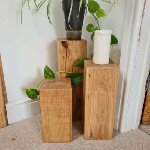 Solid oak block 150x150mm - oak,