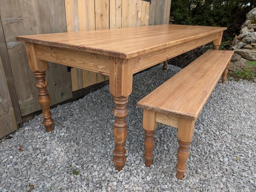 Pine farmhouse table - pine,