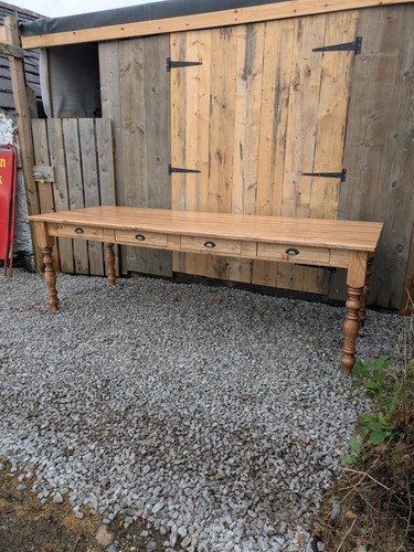 Pine farmhouse table seater - pine, table.10